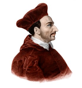 Pyhän Charles Borromeen (1538-1584) kardinaaliarkkipiispan muotokuva.